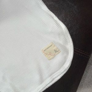 Burt’s bees baby thermal receiving blanket✨